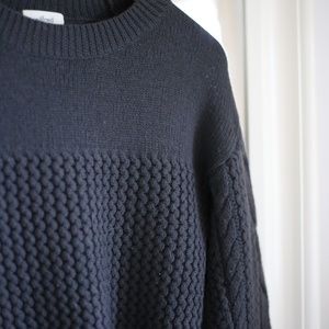 WILFRED THICK KNIT GRAY SWEATER